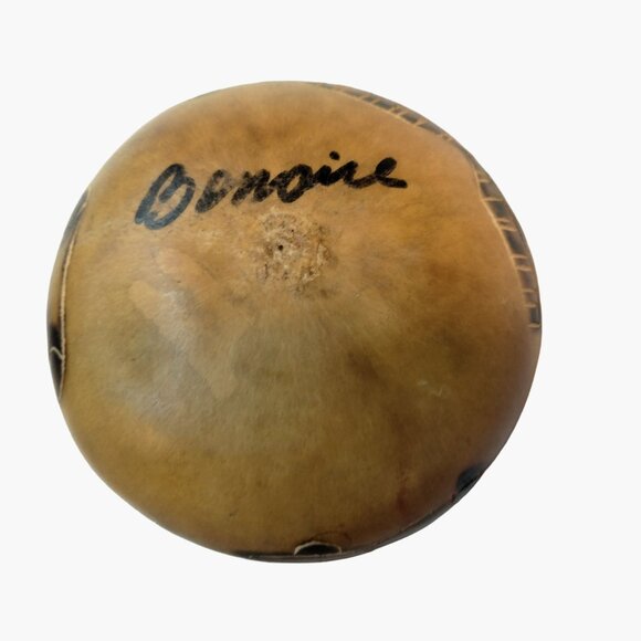 Bonaire Gourd Christmas Ornament  Pyrography Coastal Tropical Craft Folk Art - Picture 8 of 9